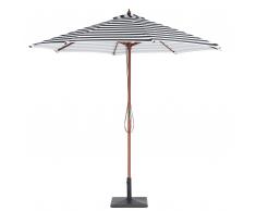 Sonnenschirm Ø260 cm schwarz/weiss FERENTILLO
