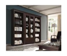 CORDOBA Vitrinenschrank 262 cm Kiefer massiv kolonial