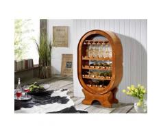 Weinregal Akazie 67x35x120 honig lackiert OXFORD #0533