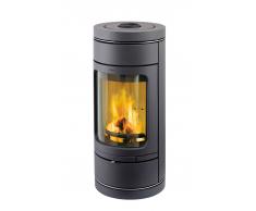 Leda Kaminofen Leda NOVIA C, 6 kW schwarz mit Sandsteindeckplatte