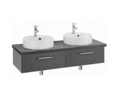 OPTIFIT Waschtisch »Doha« grau, Beckenform rund, Soft-Close-Funktion