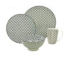 CREATABLE CreaTable Single Geschirr-Set »New Style black« schwarz, spülmaschinengeeignet