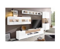 Wohnwand weiß, »Toledo«, Hochglanz-Fronten, FSC®-zertifiziert, yourhome