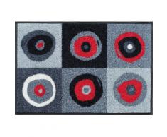Fußmatte grau, L/B: 75/50cm, 7mm, »Sergej«, fußbodenheizungsgeeignet, strapazierfähig, WASH+DRY BY KLEEN-TEX