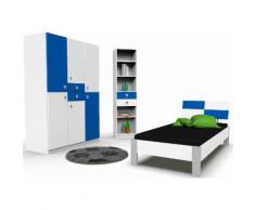 Jugendzimmer-Set "Split" grau, mit Schubkästen, WIMEX