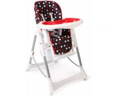 Hochstuhl mit verstellbarer Rückenlehne weiß, »Enjoy dots«, CHIC4BABY