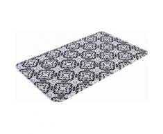 MY HOME SELECTION Badematte schwarz, 60x100cm, 14mm, »Kacheln«