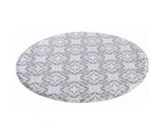 MY HOME SELECTION Badematte grau, Rund 80cm, 14mm, »Kacheln«