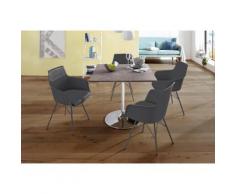 Essgruppe grau, pflegeleichtes Kunstleder, FSC®-zertifiziert, yourhome