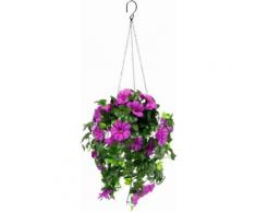 Kunstpflanze lila, »Petunien Hängeampel 66 cm«, yourhome