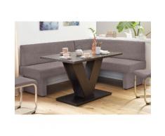 Eckbank mit Microfaser-Bezug braun, cappuccino, strapazierfähig, yourhome