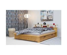 Home affaire Bett braun, 180/200cm, »Finja«, mit Schubkästen, FSC®-zertifiziert