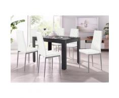 Essgruppe grau, pflegeleichtes Kunstleder, FSC®-zertifiziert, yourhome