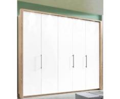 Panorama-Falttürenschrank in 3 Breiten beige, Breite 250cm, »Loft«, mit Schubkästen, WIEMANN