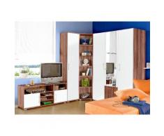 Jugendzimmer-Set braun, mit 3-trg. Kleiderschrank, yourhome