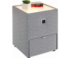 Nachttisch grau, Strukturstoff mittel, »Lancy«, Energieeffizienzklasse: A+, yourhome