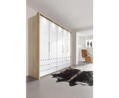 Panorama-Falttürenschrank in 3 Breiten beige, Breite 250cm, »Loft«, mit Schubkästen, WIEMANN