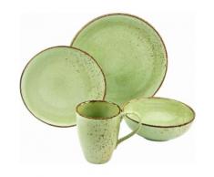 CREATABLE CreaTable Geschirr-Set »NATURE COLLECTION« grün, spülmaschinengeeignet