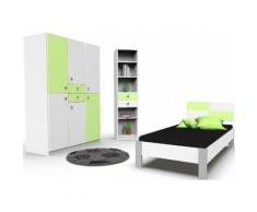 Jugendzimmer-Set "Split" grün, mit Schubkästen, WIMEX