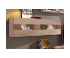 Hängevitrine »Toledo« braun, Hochglanz-Fronten, FSC®-zertifiziert, yourhome