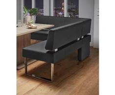 Eckbank schwarz, Schwarz, pflegeleichtes Kunstleder, FSC®-zertifiziert, yourhome