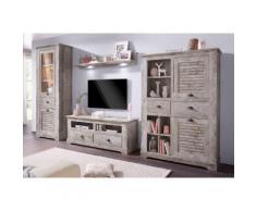 Wohnwand beige, pflegeleichte Oberfläche, Soft-Close-Funktion, FSC®-zertifiziert, FORTE