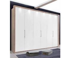 Panorama-Falttürenschrank in 3 Breiten »Loft« braun, Breite 300cm, mit Schubkästen, WIEMANN