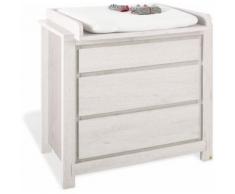 Wickelkommode breit grau, »Line«, Soft-Close-Funktion, PINOLINO