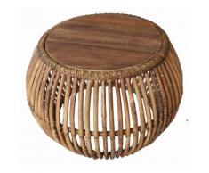 SIT Couchtisch beige, »Rattan Vintage«, pflegeleichte Oberfläche, SIT-Möbel