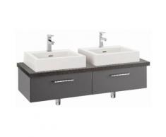 OPTIFIT Waschtisch grau, Beckenform eckig, »Doha«, Soft-Close-Funktion