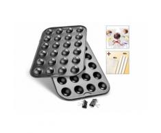 ZENKER Set: Cake-Pops-Backblech grau