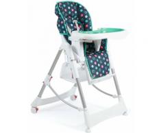 Hochstuhl mit verstellbarer Rückenlehne weiß, »Enjoy menta«, CHIC4BABY