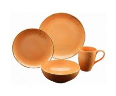 CREATABLE CreaTable Geschirr-Set »MEDITERRAN« orange, spülmaschinengeeignet