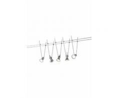 TRIO LEUCHTEN Trio LED-Deckenleuchten/Seilsystem silber, »BASIC«, Energieeffizienzklasse: A+