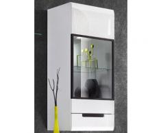 Hängevitrine weiß, Türanschlag links, Hochglanz-Fronten, FSC®-zertifiziert, yourhome