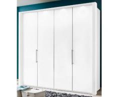 Panorama-Falttürenschrank in 3 Breiten weiß, Breite 200cm, »Loft«, mit Schubkästen, WIEMANN