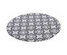 MY HOME SELECTION Badematte schwarz, Rund 80cm, 14mm, »Kacheln«