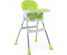Hochstuhl mit verstellbarem Ablagebrett grün, »Basic lemongreen«, CHIC4BABY
