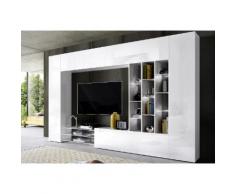 TECNOS Wohnwand beige, Hochglanz-Fronten, FSC®-zertifiziert