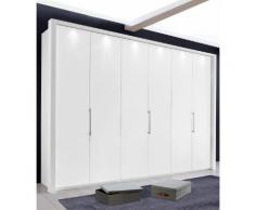 Panorama-Falttürenschrank in 3 Breiten »Loft« weiß, Breite 300cm, mit Schubkästen, WIEMANN