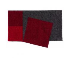 GRUND Badgarnitur rot, ca. 90/90cm, Eckdusche