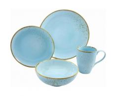 CREATABLE CreaTable Geschirr-Set blau, »NATURE COLLECTION AQUA«, spülmaschinengeeignet