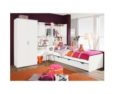 Rauch PACK`S Jugendzimmer-Set weiß, Mit 2-trg. Kleiderschrank