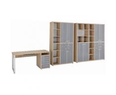 MAJA Möbel Büromöbel-Set 1391 SET+ beige, strapazierfähig, pflegeleichte Oberfläche