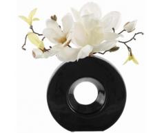 Home affaire Kunstpflanze beige, »Magnolie in schwarzer Vase«