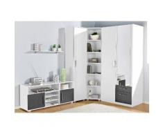 Jugendzimmer-Set grau, mit 2-trg. Kleiderschrank, yourhome