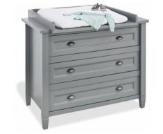 Wickelkommode breit grau, »Grisu«, Soft-Close-Funktion, PINOLINO