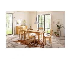 Home affaire Essgruppe beige, 160-199/80cm & 4er-Pack Stühle, »Sevilia«, FSC®-zertifiziert