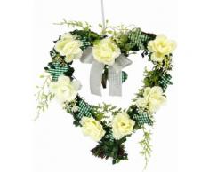 Kunstpflanze »Herz Rosen 25/26 cm« weiß, yourhome