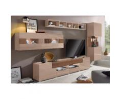Wohnwand »Toledo« braun, Hochglanz-Fronten, FSC®-zertifiziert, yourhome